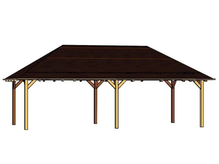 Skan Holz Pavillon Orleans Größe 4 in weiß – Bild 5