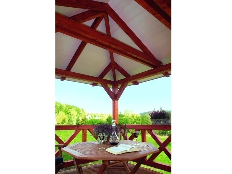 Skan Holz Pavillon Orleans Größe 4 in weiß – Bild 3