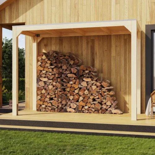 Karibu Pavillon Cubus halb, natur