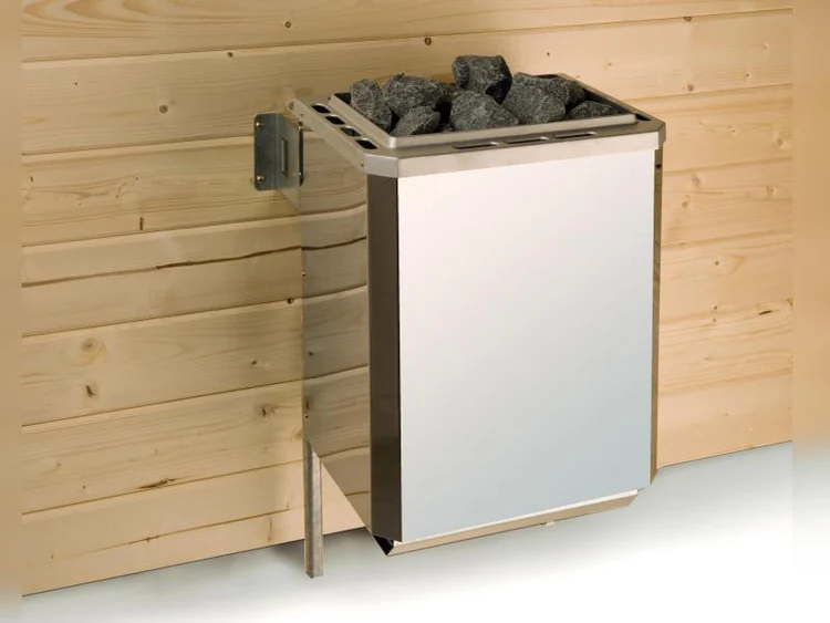 Weka Sauna Cubilis Eck 1, inkl. 4,5 kW Ofen inkl. digitaler Steuerung (OS), mit Glastür, Fenster und – Bild 2