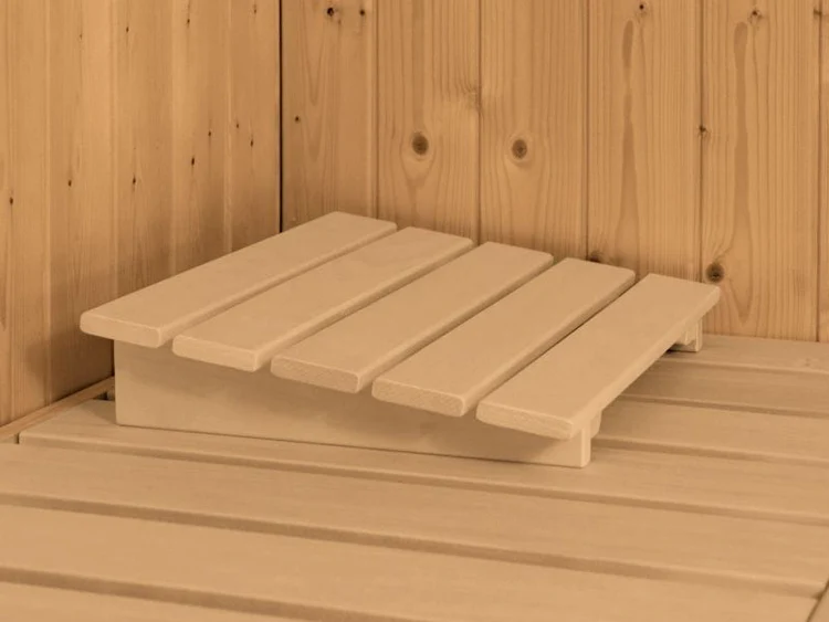 Nanja - Karibu Sauna Plug & Play ohne Ofen - ohne Dachkranz - Energiespartür – Bild 4