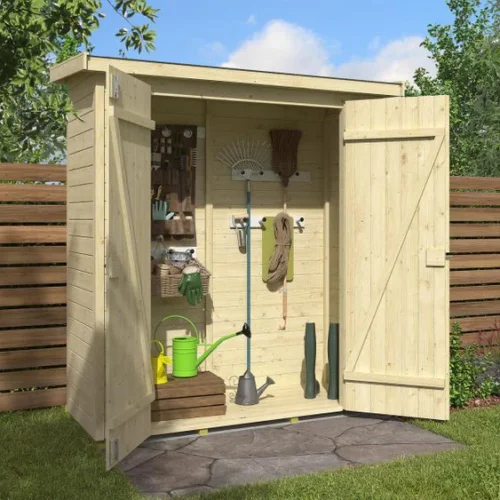 Weka Gartenhaus Mori Gr. 1.2 mit Pultdach, inkl. Fußboden