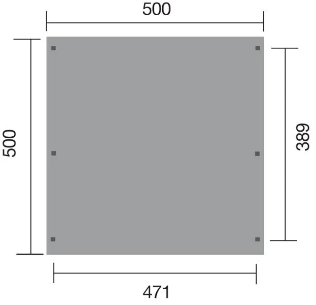 Weka Flachdach-Doppelcarport 616 – Bild 3