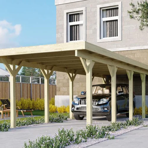 Karibu Carport Classic Einzel 3 ohne Einfahrtsbogen kdi