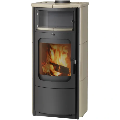 Kachelofen »Opera B«, creme, Kacheln, 7 kW, Dauerbrand geeignet